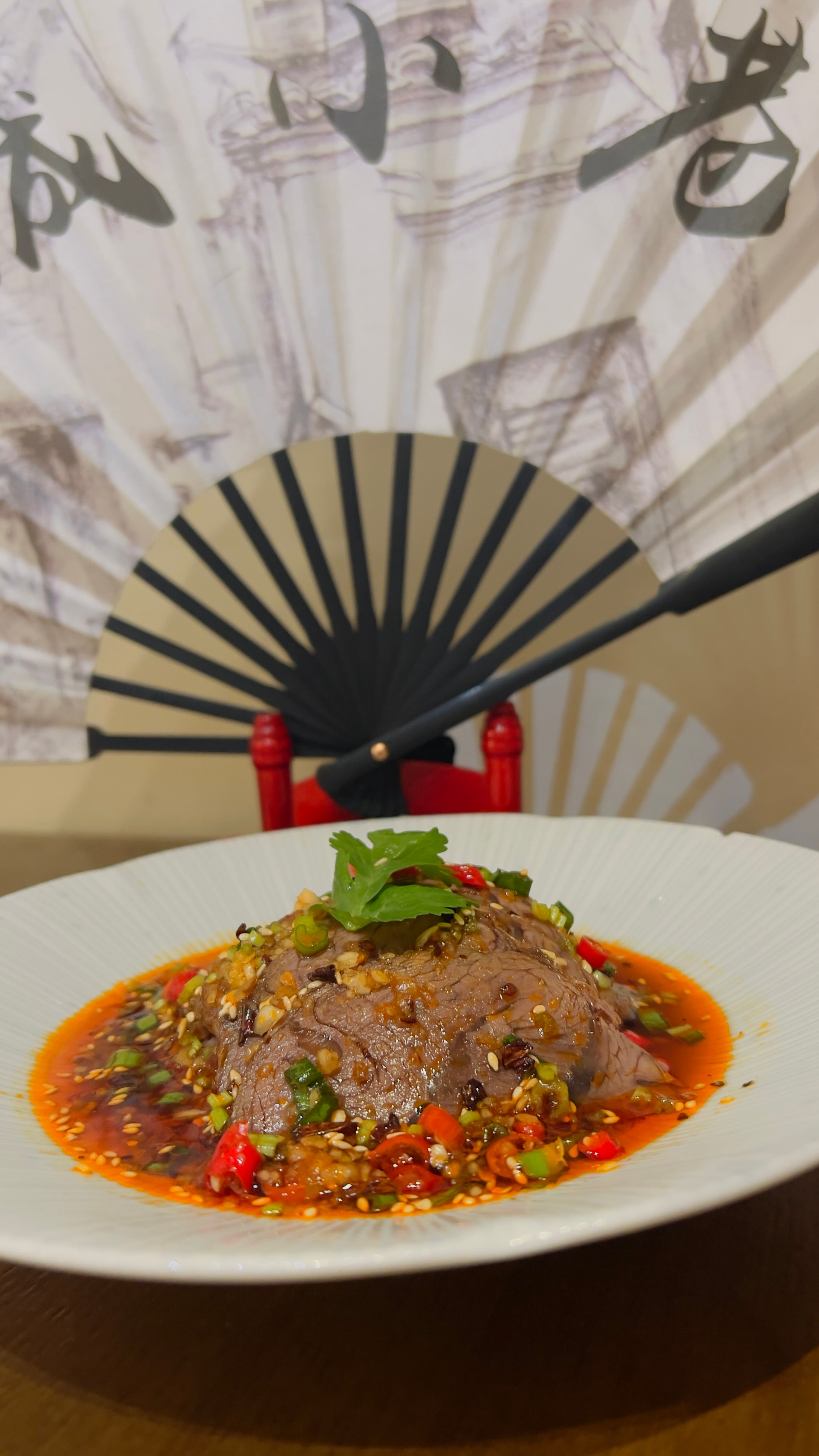 Sliced beef shank