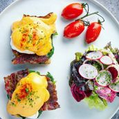 Slab Benedict