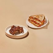 Chicken Quesadilla and Rocky Road