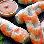 Vietnamese Rice Pepper Rolls ( Prawn)