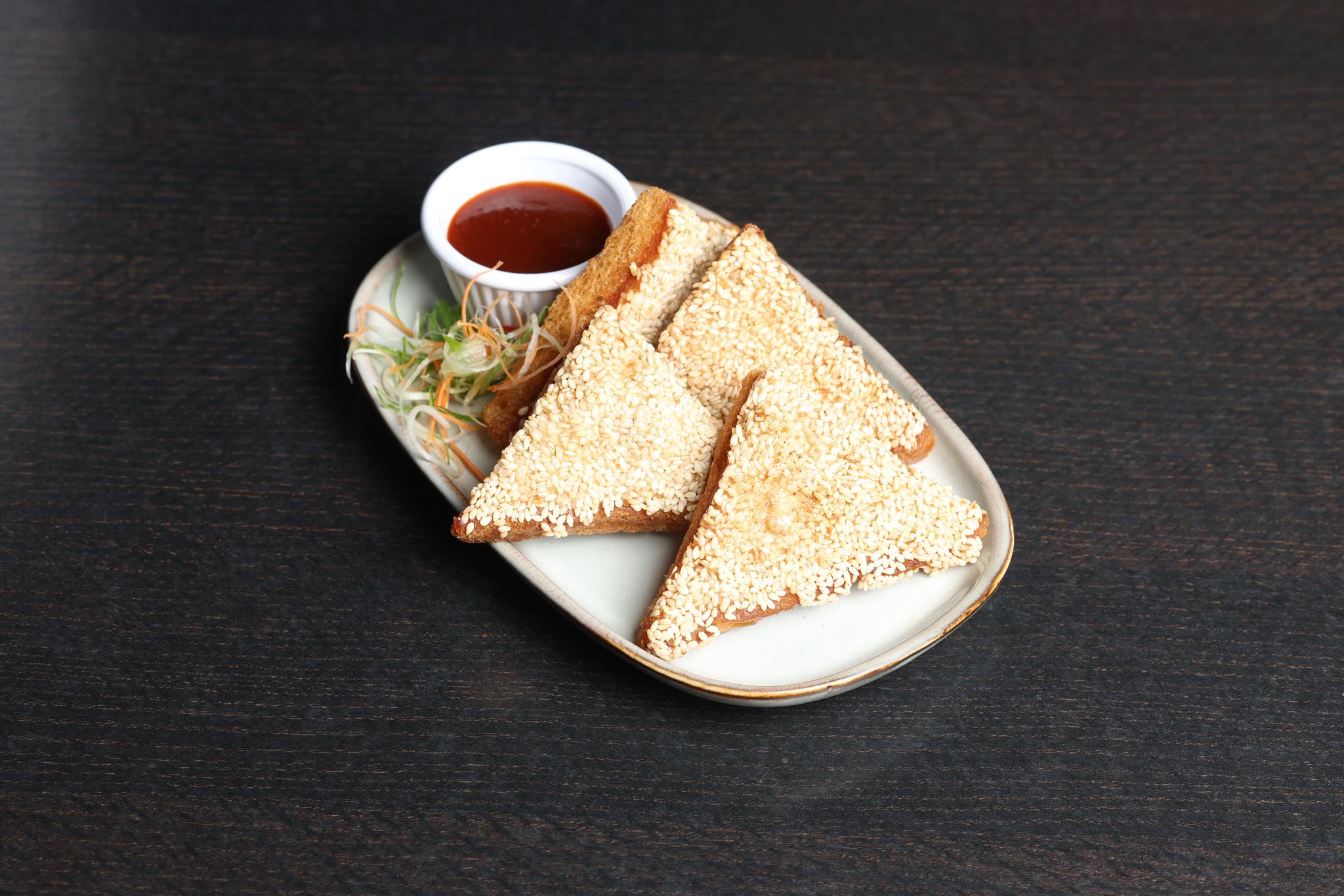 16. Prawns & Chicken Sesame Toast