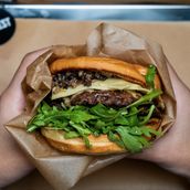 Truffle Mushroom Beef Burger