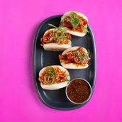 Sticky Korean Fried Chicken Bao