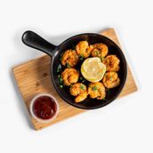 Broasted Shrimp With Cujune Sauce
