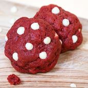 Red Velvet White Chocolate Chip Cookies