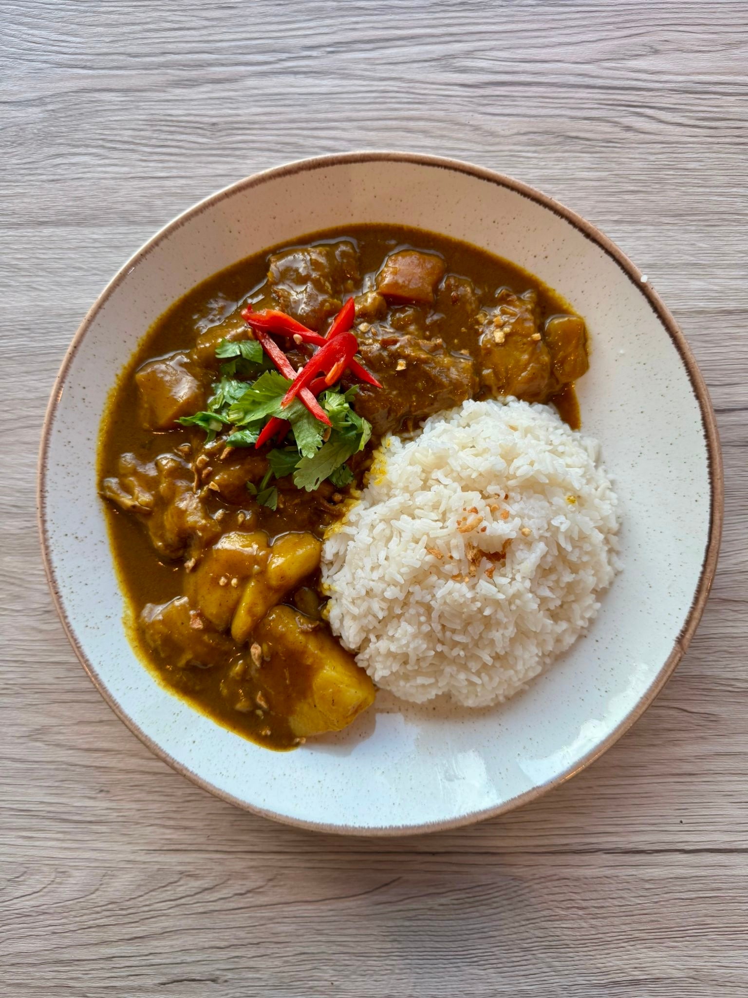 Signature Beef Brisket Curry with rice