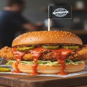 Dynamite Fiery Chicken Burger