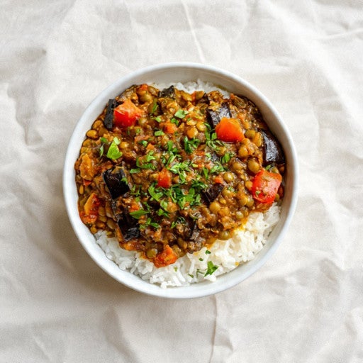 Aubergine & Lentil