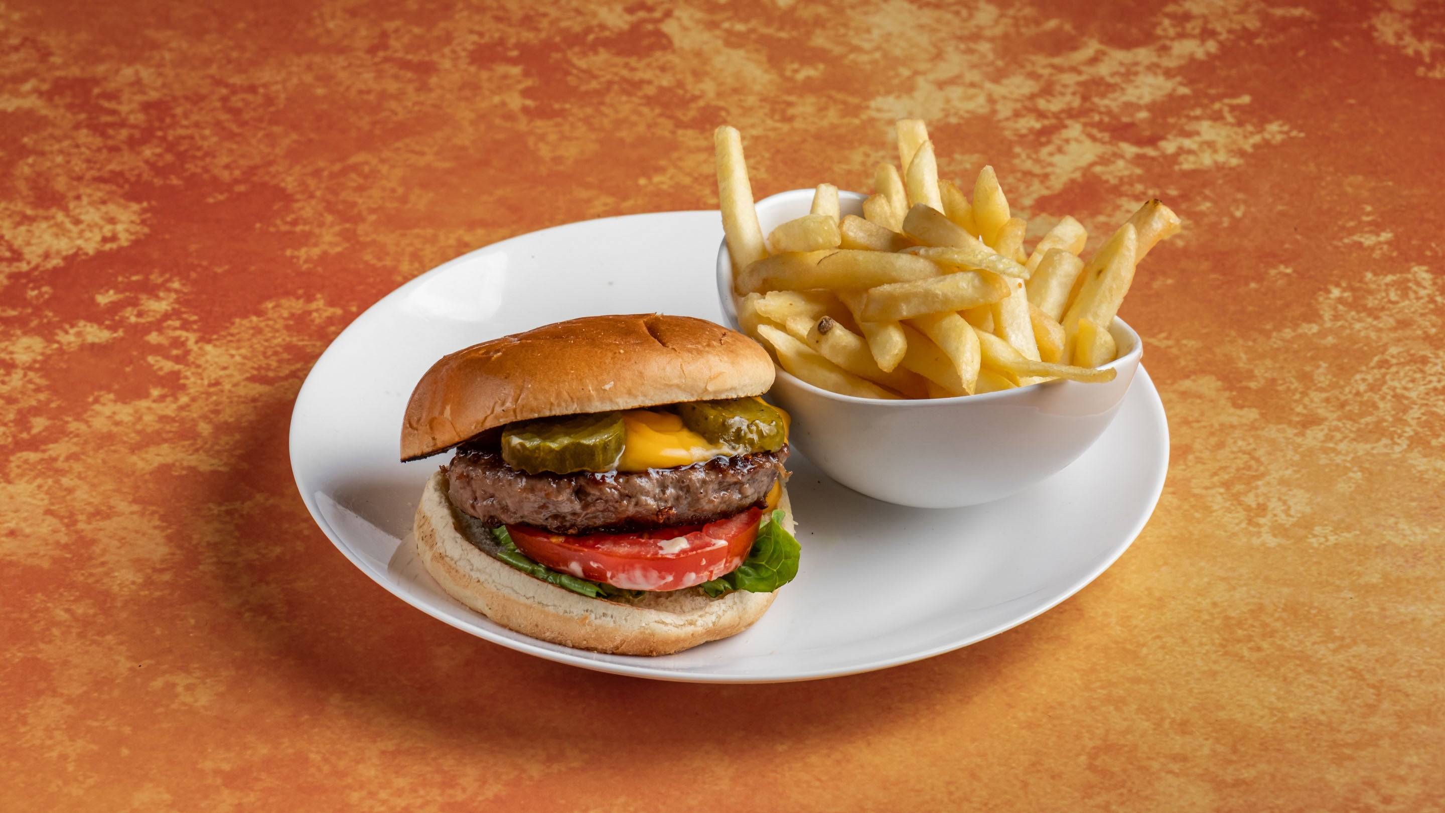 Smashed Cheese Beef Burger