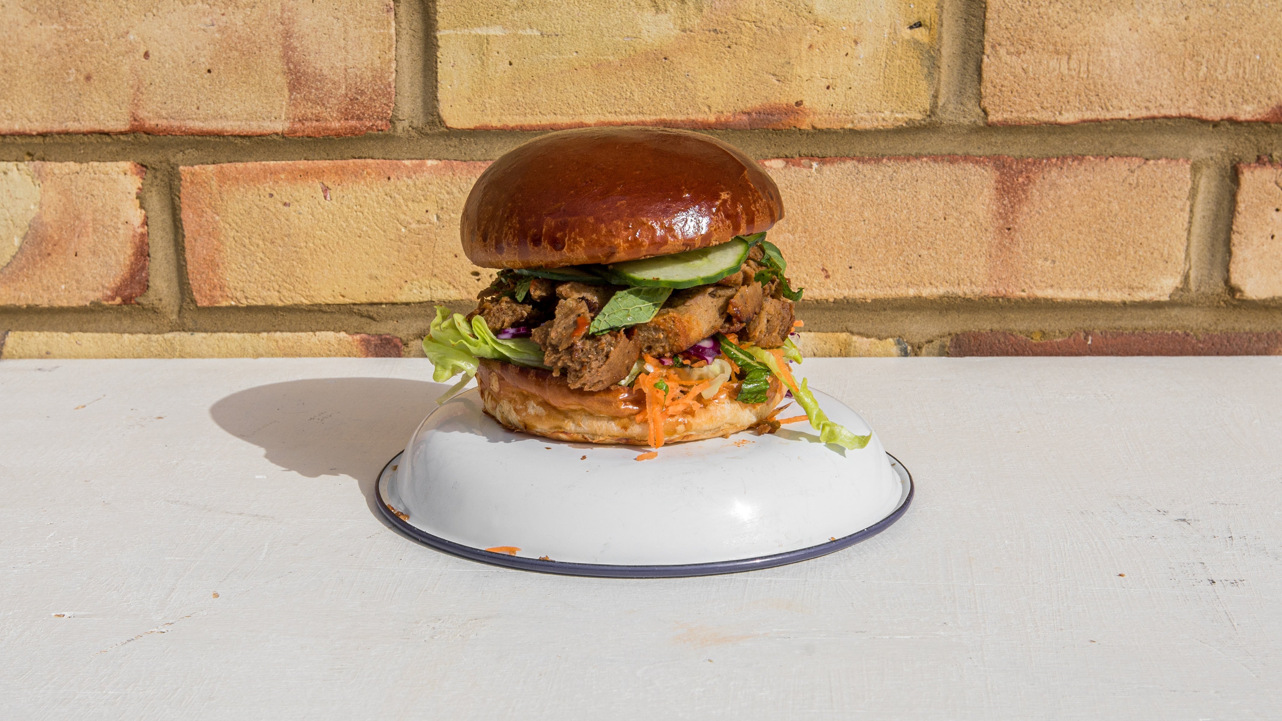 The Vegan-amese ''Duck'' Burger