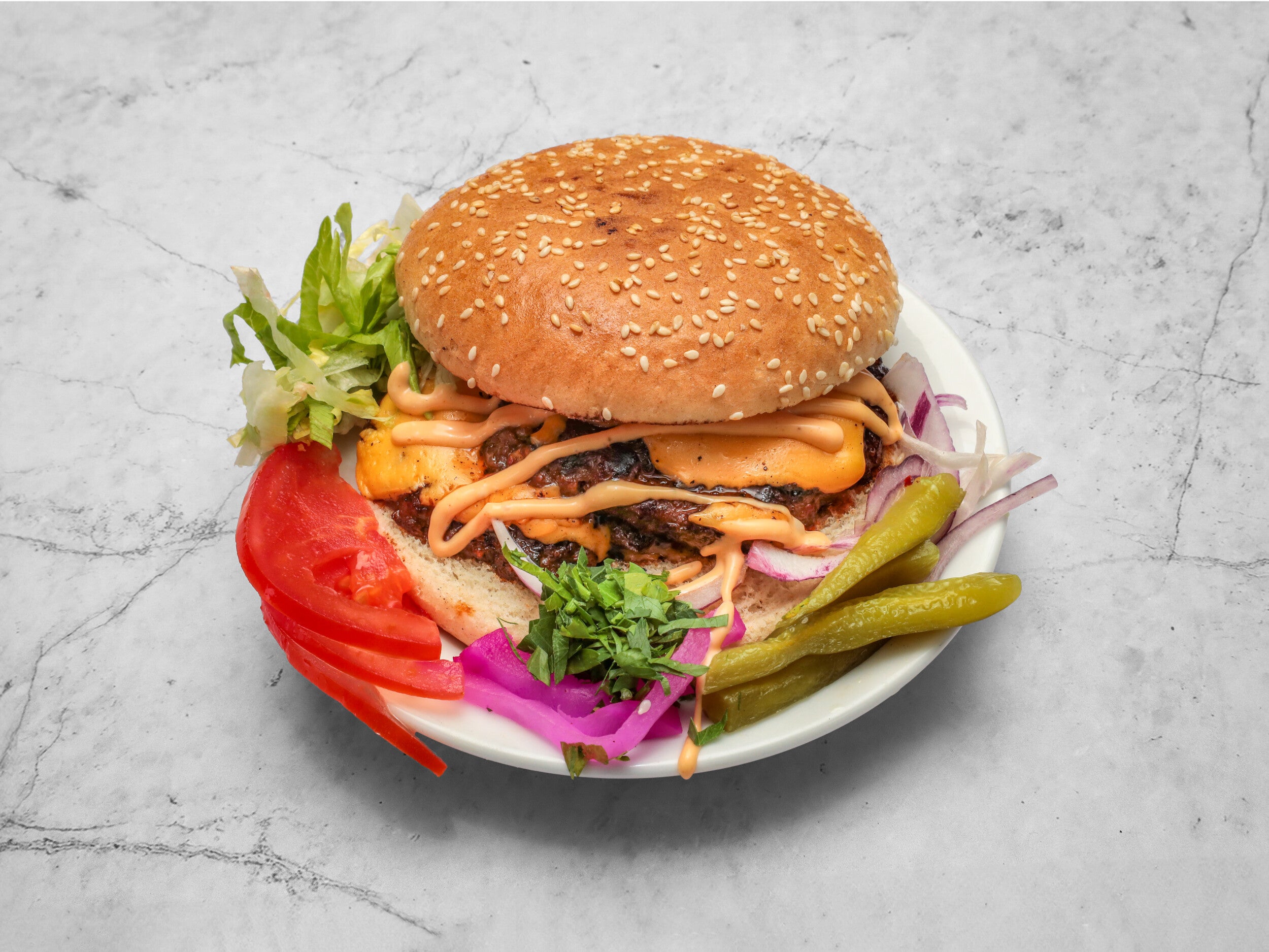 Homemade Kafta Burger