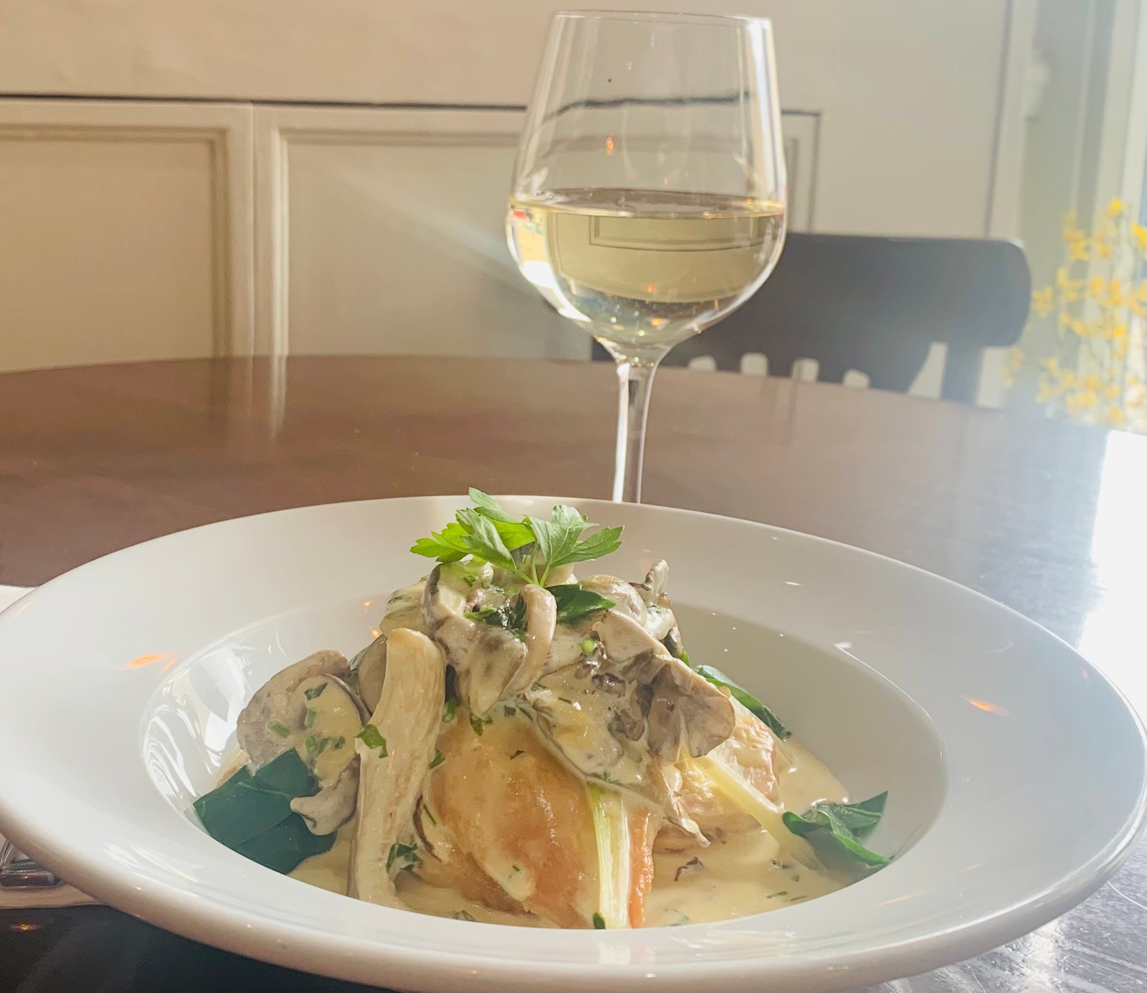 Roasted Chicken Breast with Chard