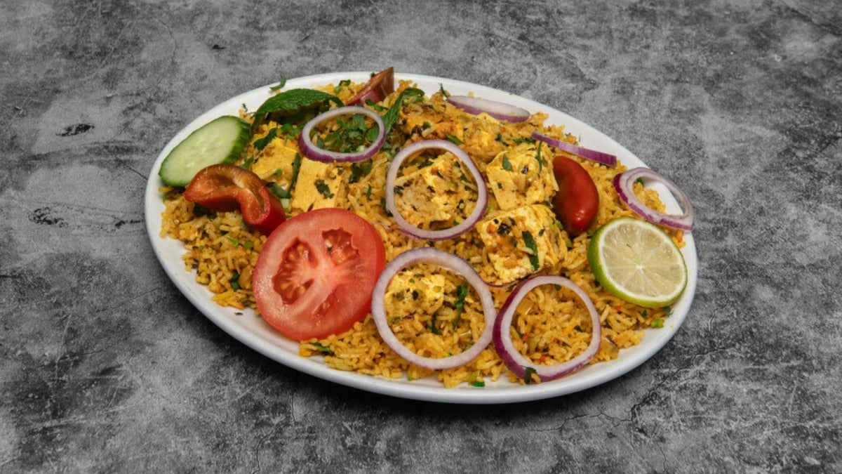 Vegan shrimp Biriany