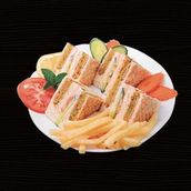 Paneer Tikka Club Sandwich