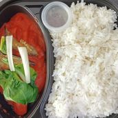 Beef Karekare with rice