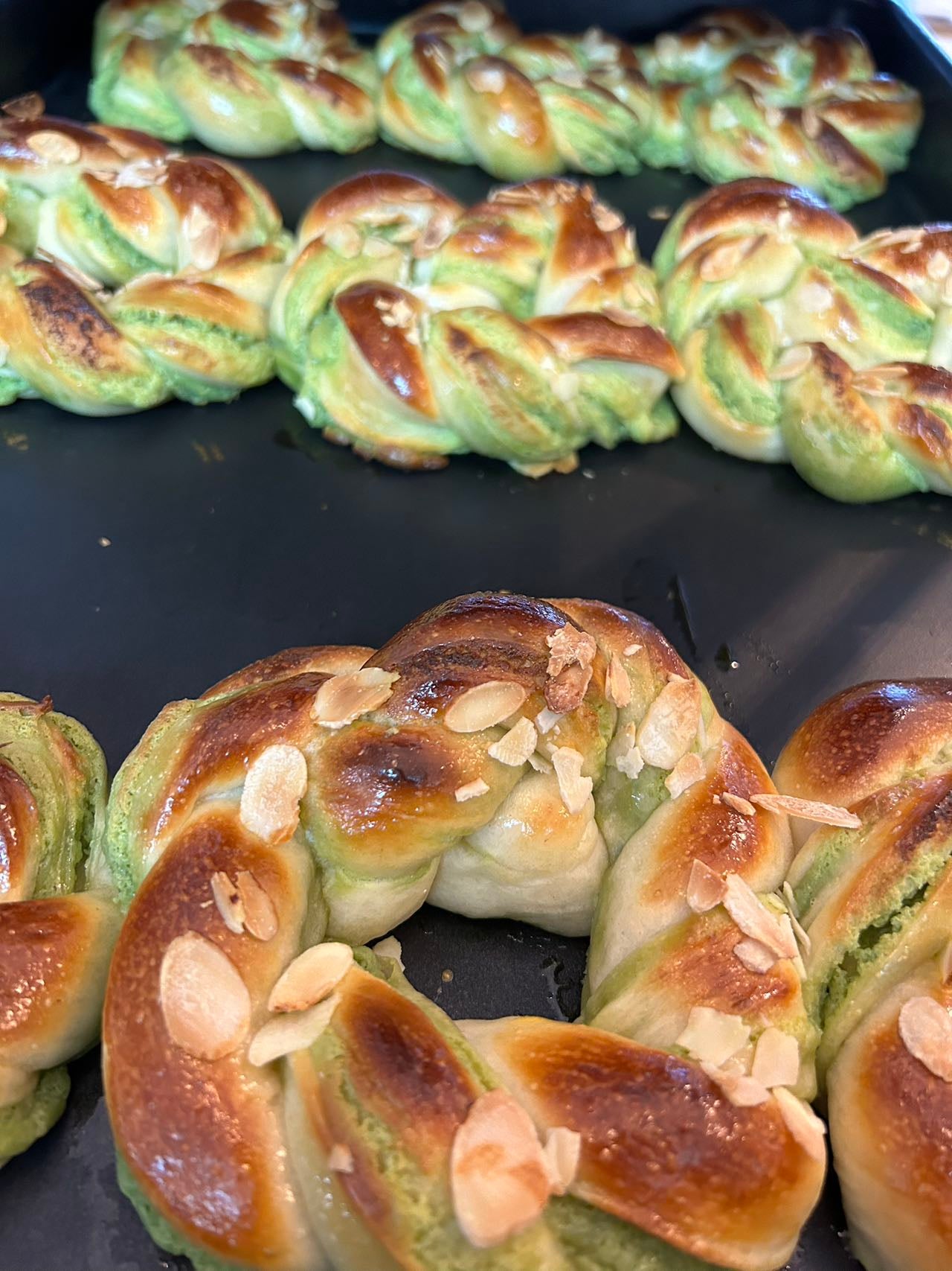 抹茶奶酥包 Matcha Milky Bun
