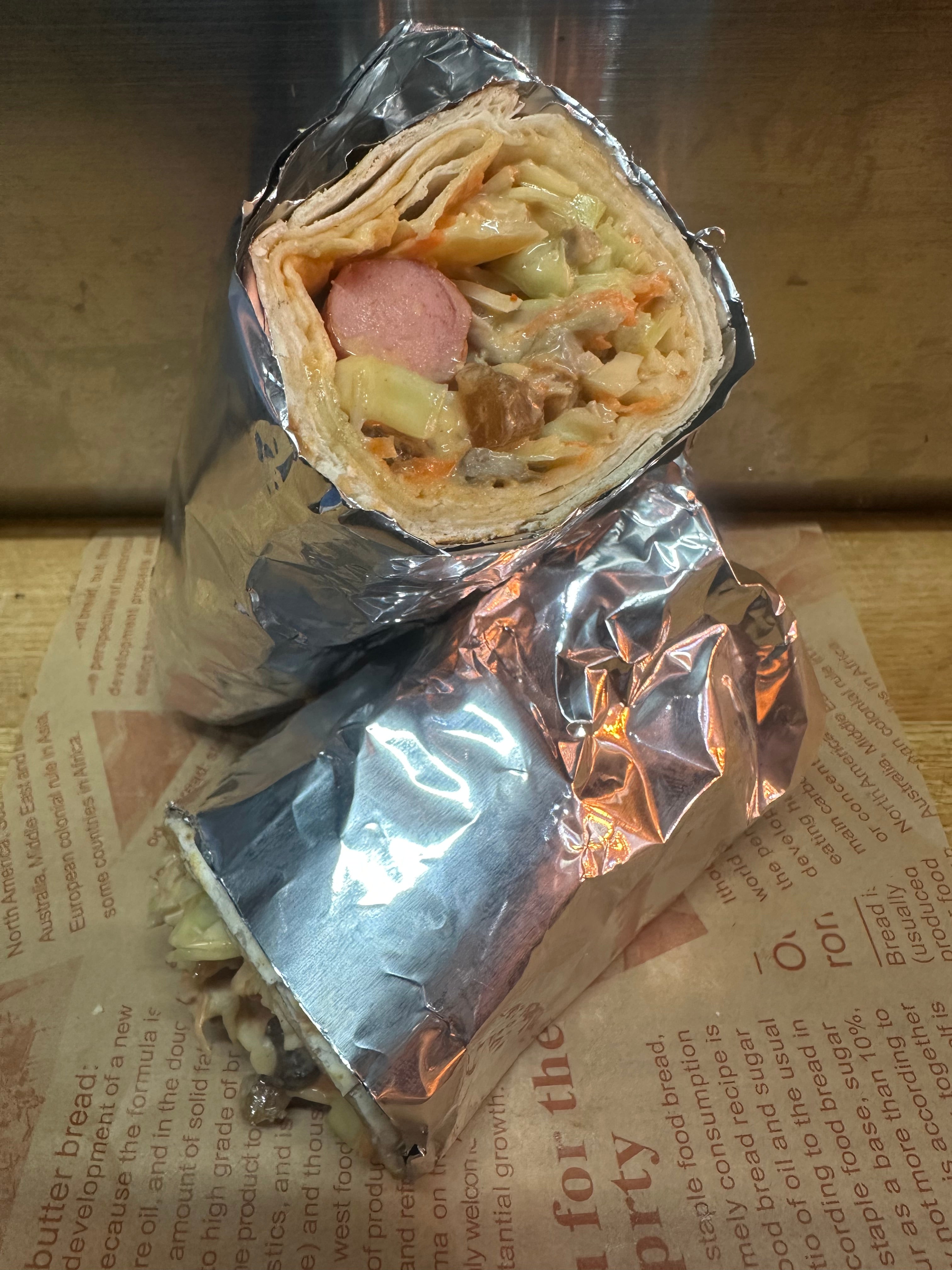 Beef or Chicken Suya Shawarma