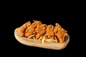 Crispy strips Normal with finger potatoes