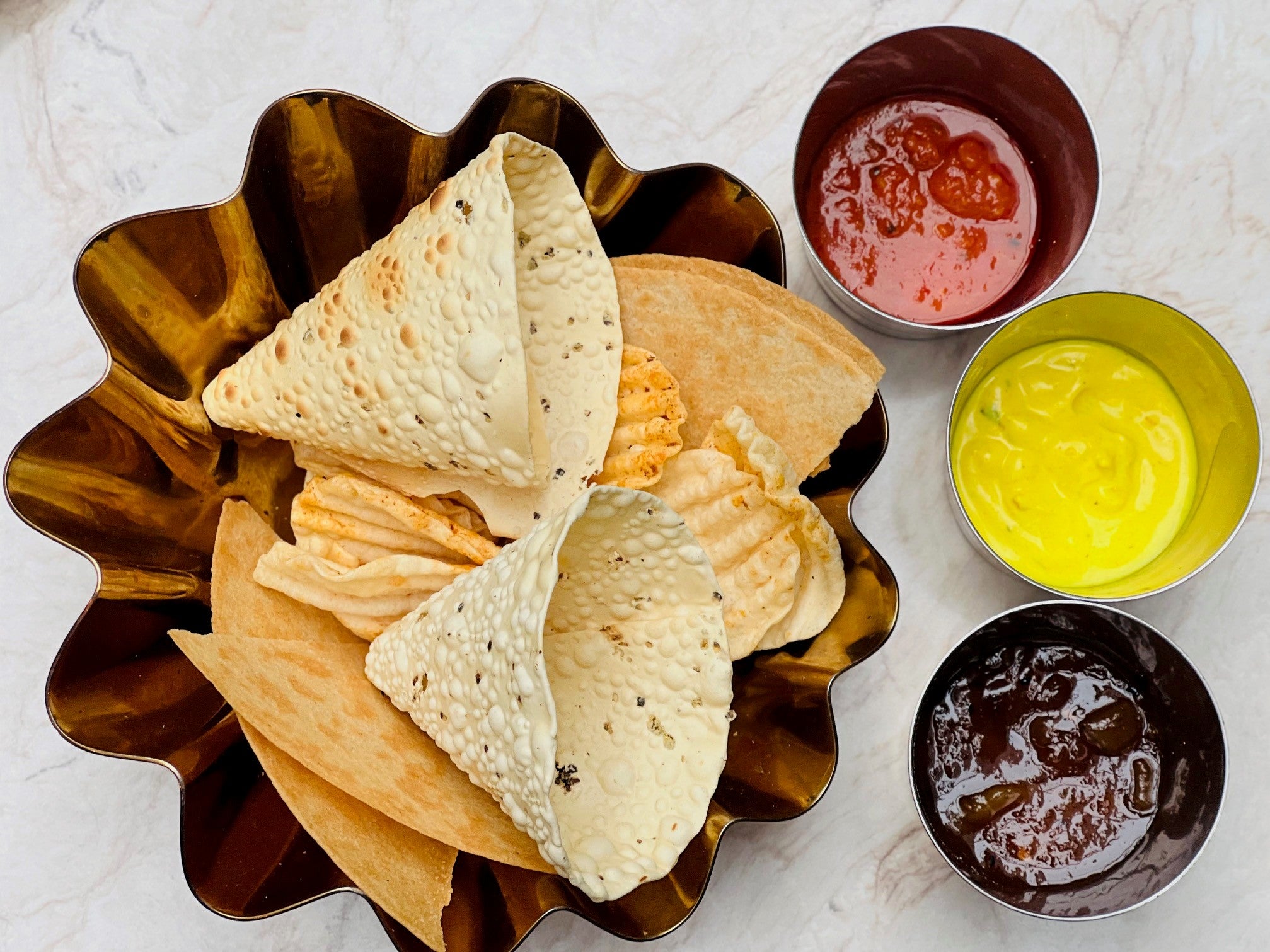 Popaddoms & Chutneys