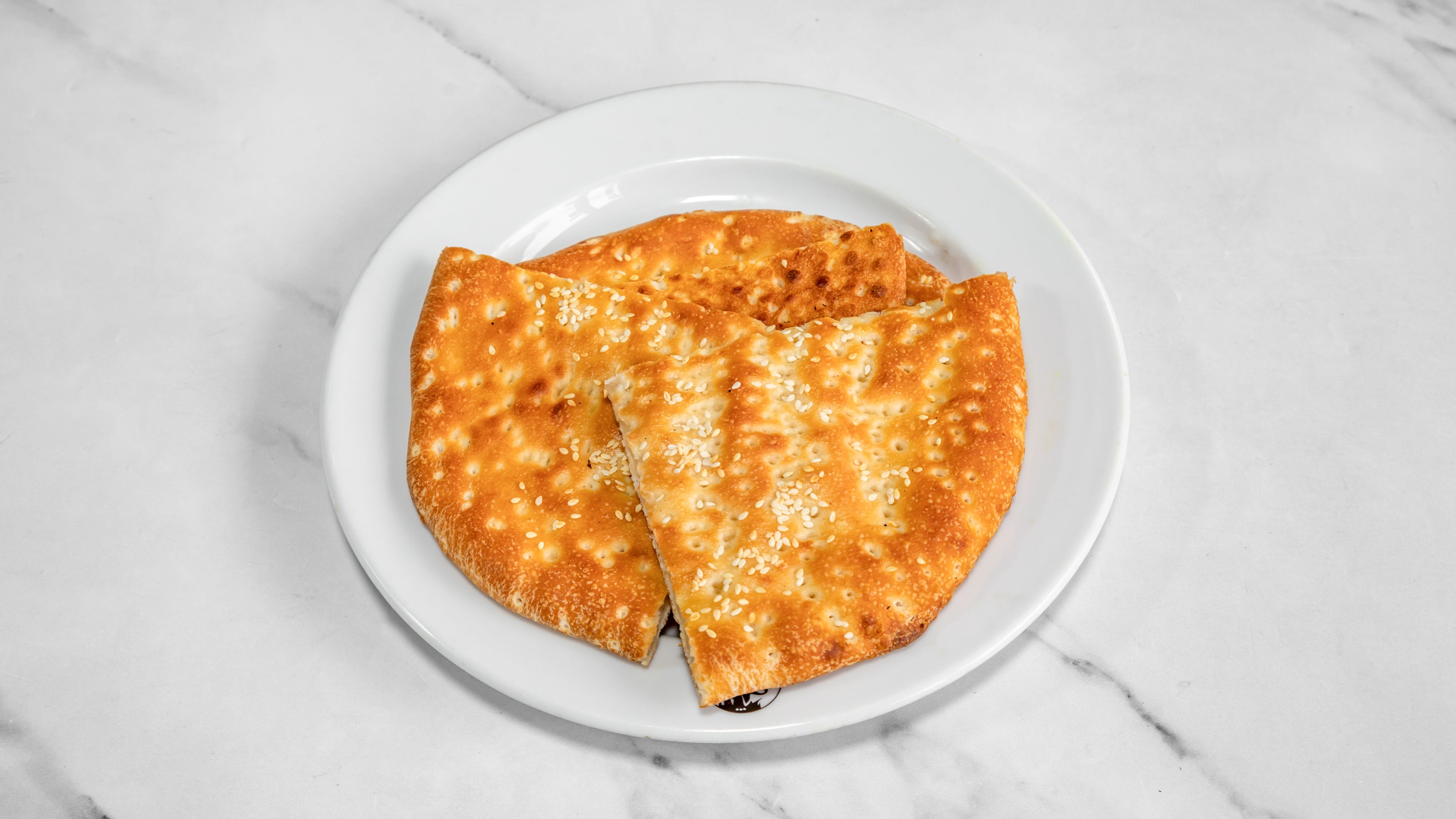 Naan with White Sesame Seeds