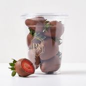Milk Strawberries Cup