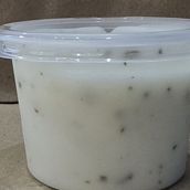 Yogurt sauce with mint