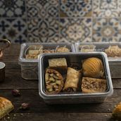 Chocolala Metal Tin with Baklawa