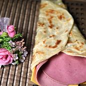 Mortadella With Cheese Chapati