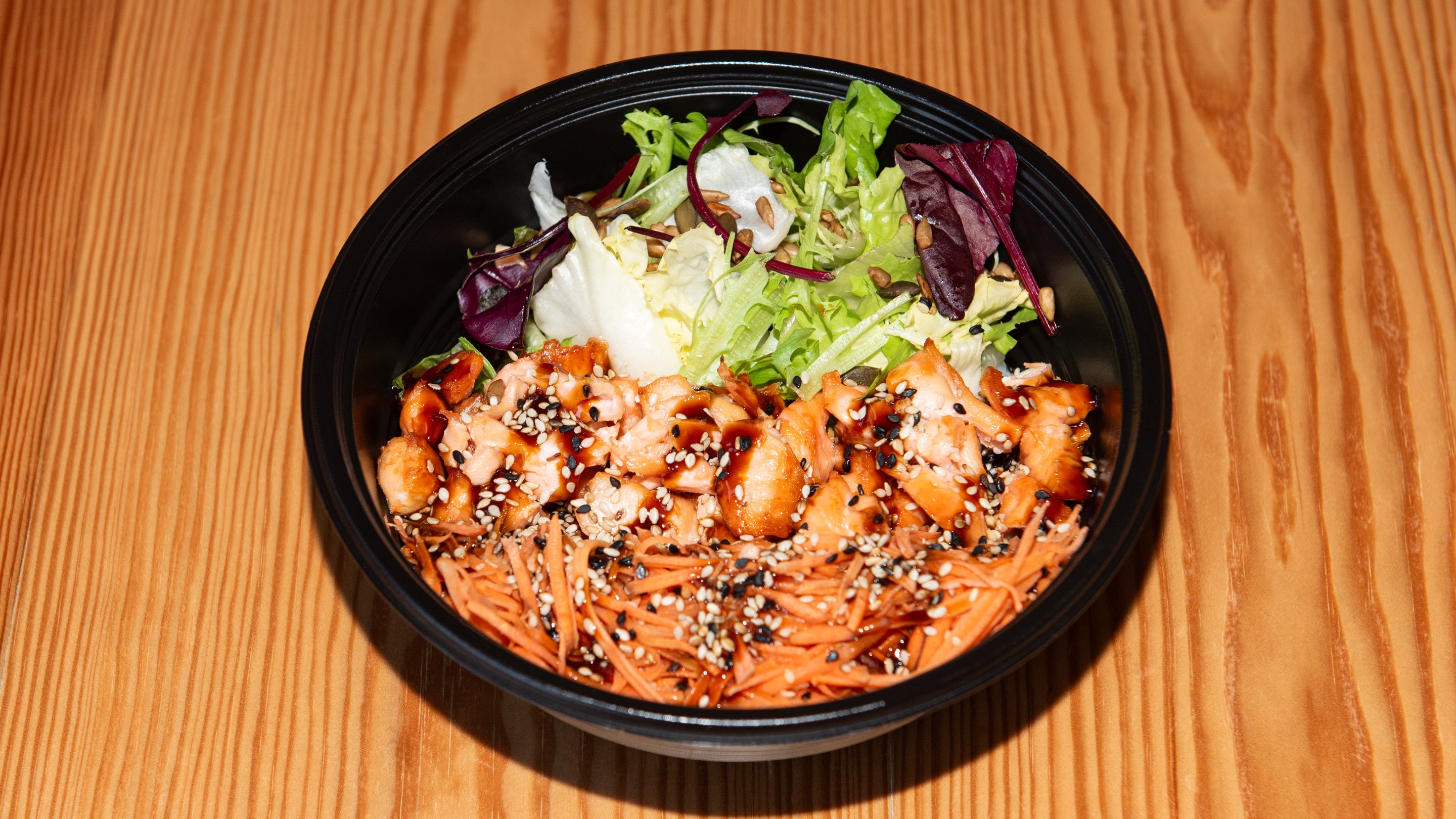 Flaked Teriyaki Salmon and Rice Bowl
