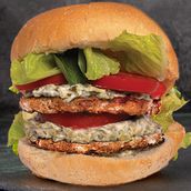 Ahoura double Charcoal Grilled chicken Classic burger