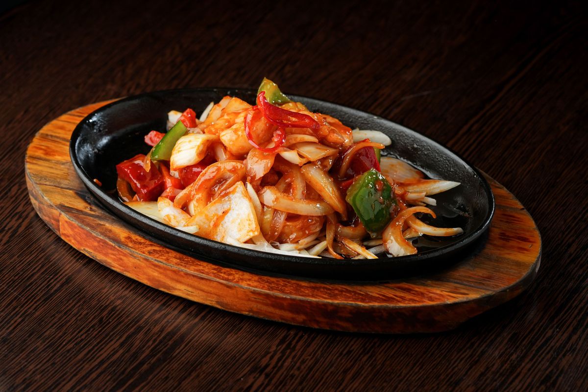 King Prawns in Spicy Chilli Sauce