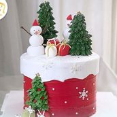 Snowman Christmas Cake