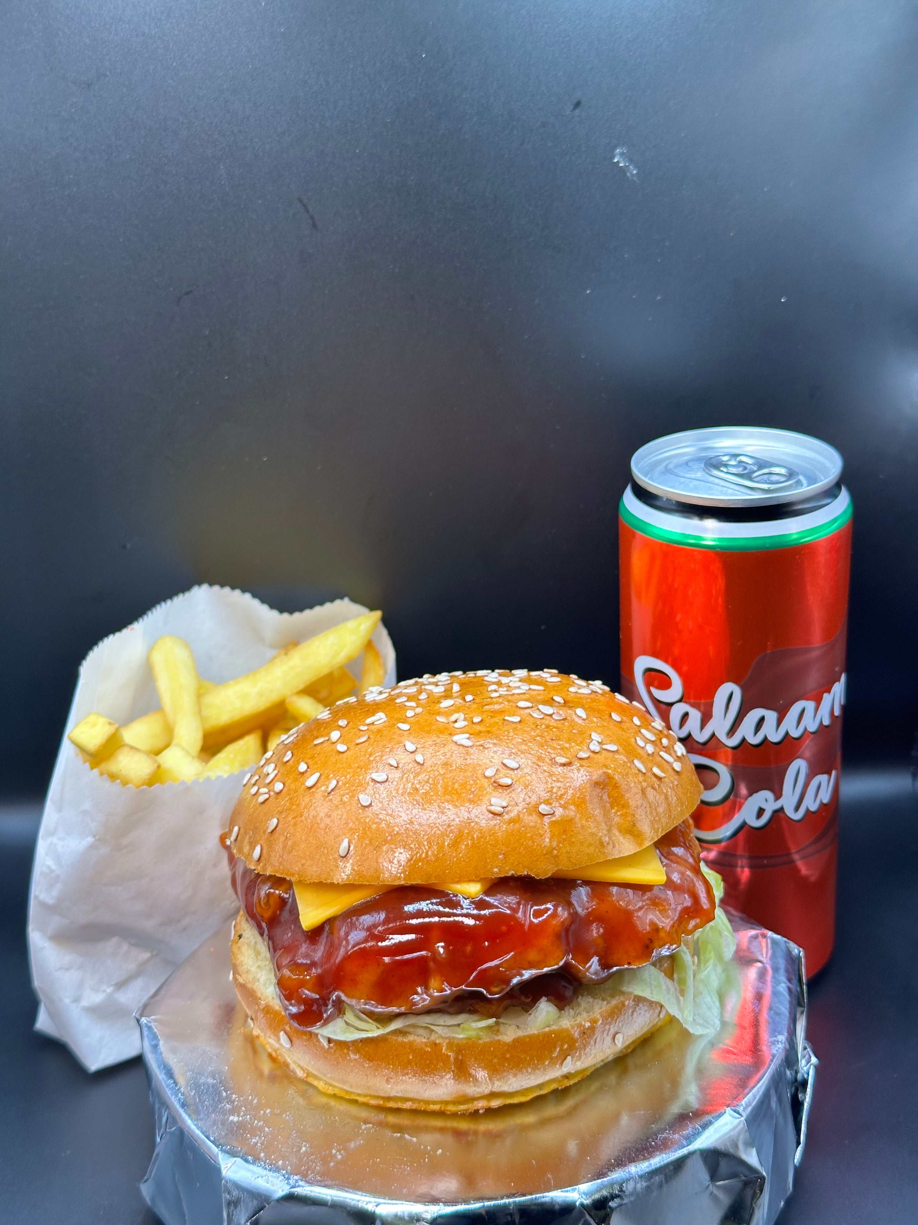 BBQ Chicken Burger Meal