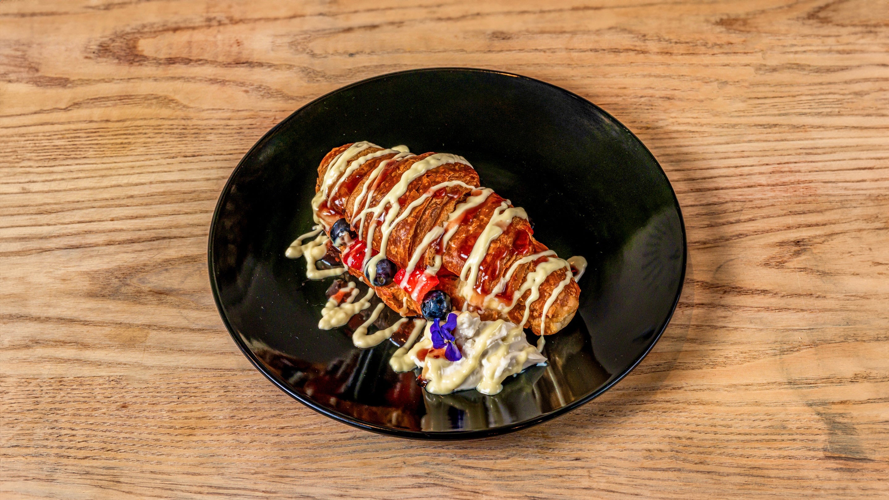 Loaded fruit croissant