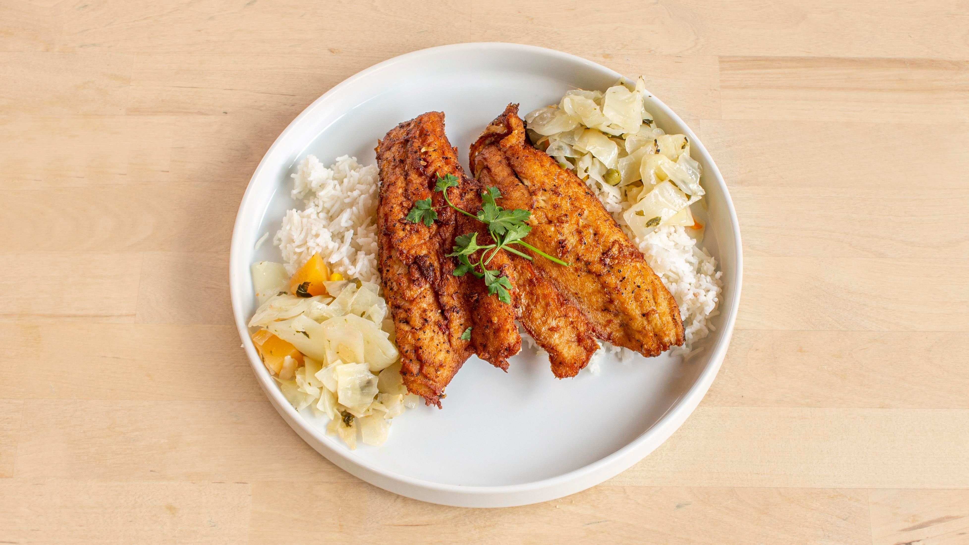 Fish Dinner (fresh Sea bass)