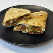 Philly Cheese Steaks Sandwich Crispy Chicken