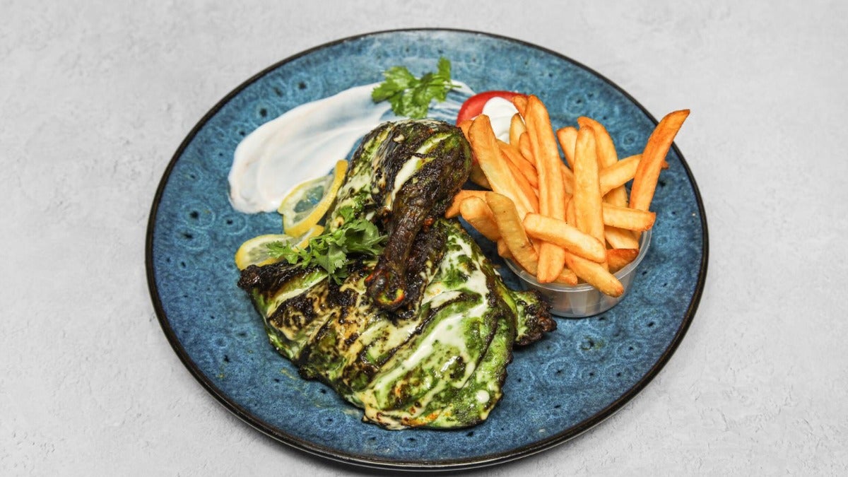 Half Creamy Green Chicken
