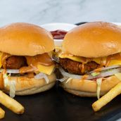 2 Crispy Fried Burger Sliders