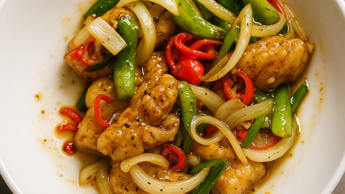 Chicken With Honey and Black Pepper Sauce