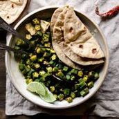 Bhindi & 2 Roti