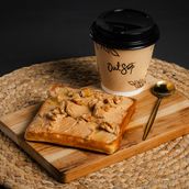 Latte And Smoked Feta Waffle 