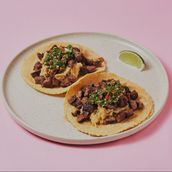 Steak and Eggs Tacos