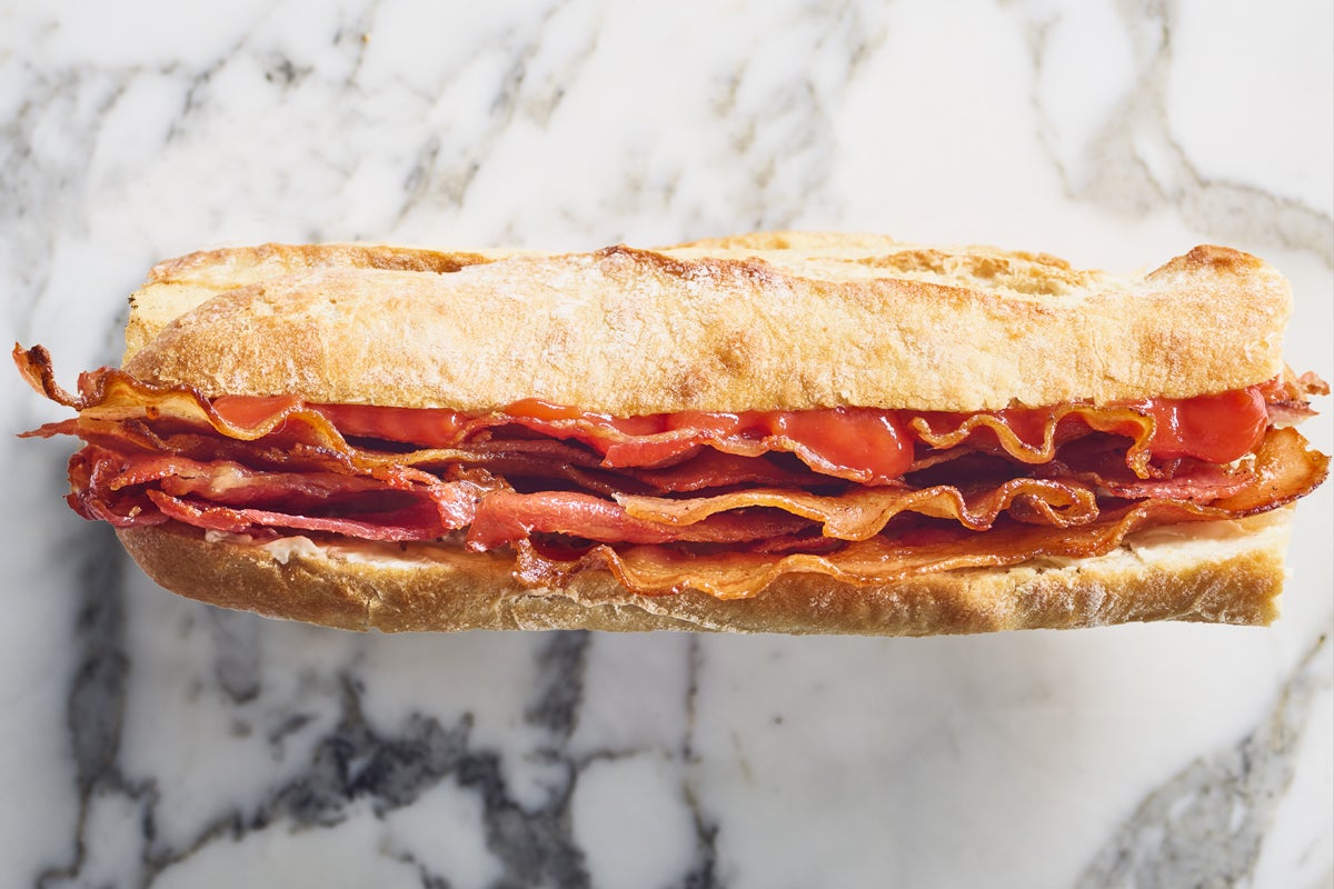 Crispy Bacon on White Sourdough - Large
