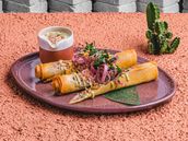 Crispy Chicken Shawarma Rolls
