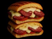Authentic Armenian Basturma With Melting Armenian Cheese Sandwich