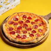 Double Cheese Beef Pepperoni Pizza