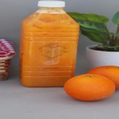 A liter and a half of fresh orange juice