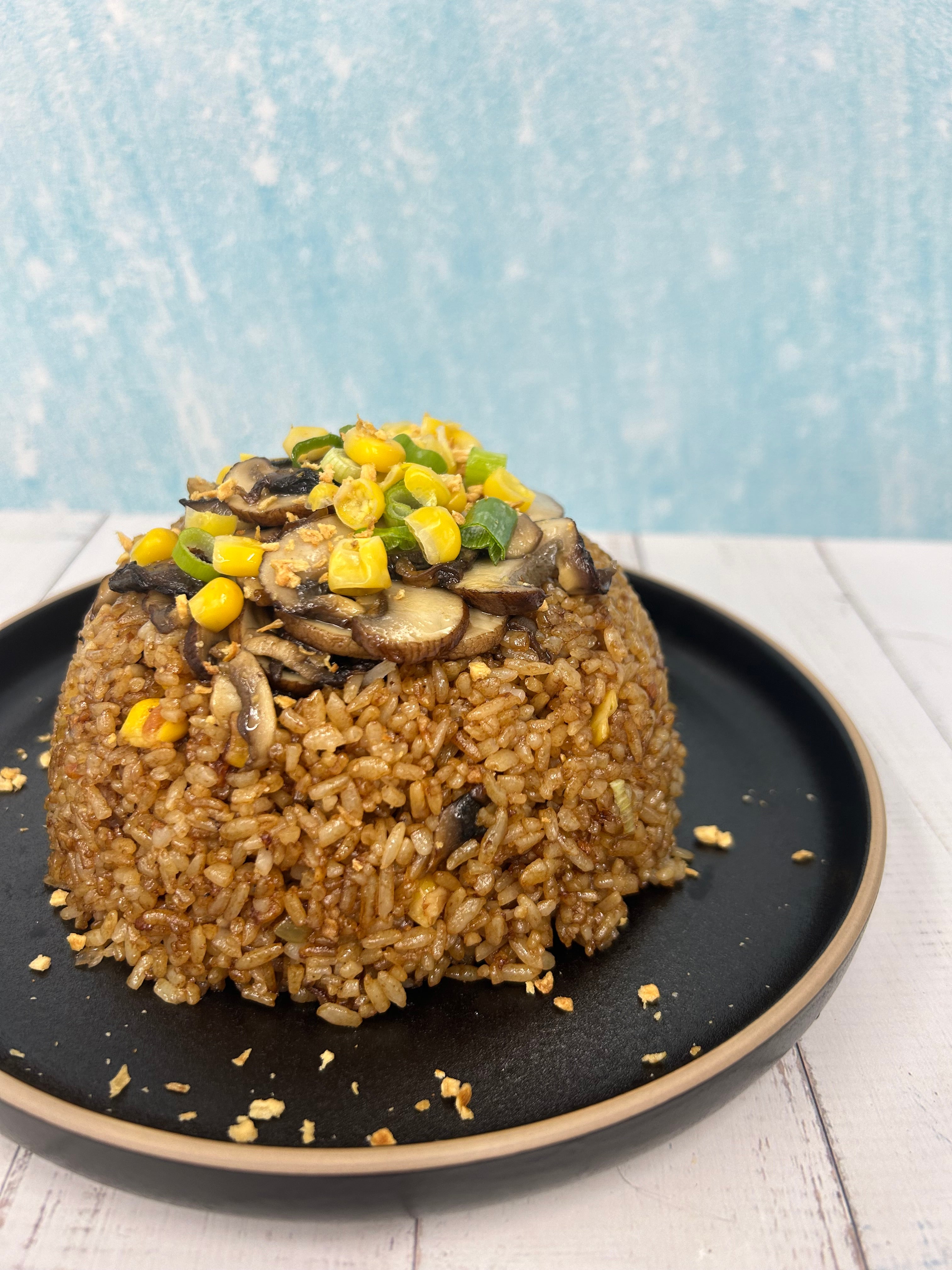 🥬 Mushroom Garlic Fried Rice+Snack+Baked Potato+Drink 蘑菇蒜香炒飯+自選 小食+香草焗薯+飲品