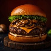 Mushroom Beef Burger