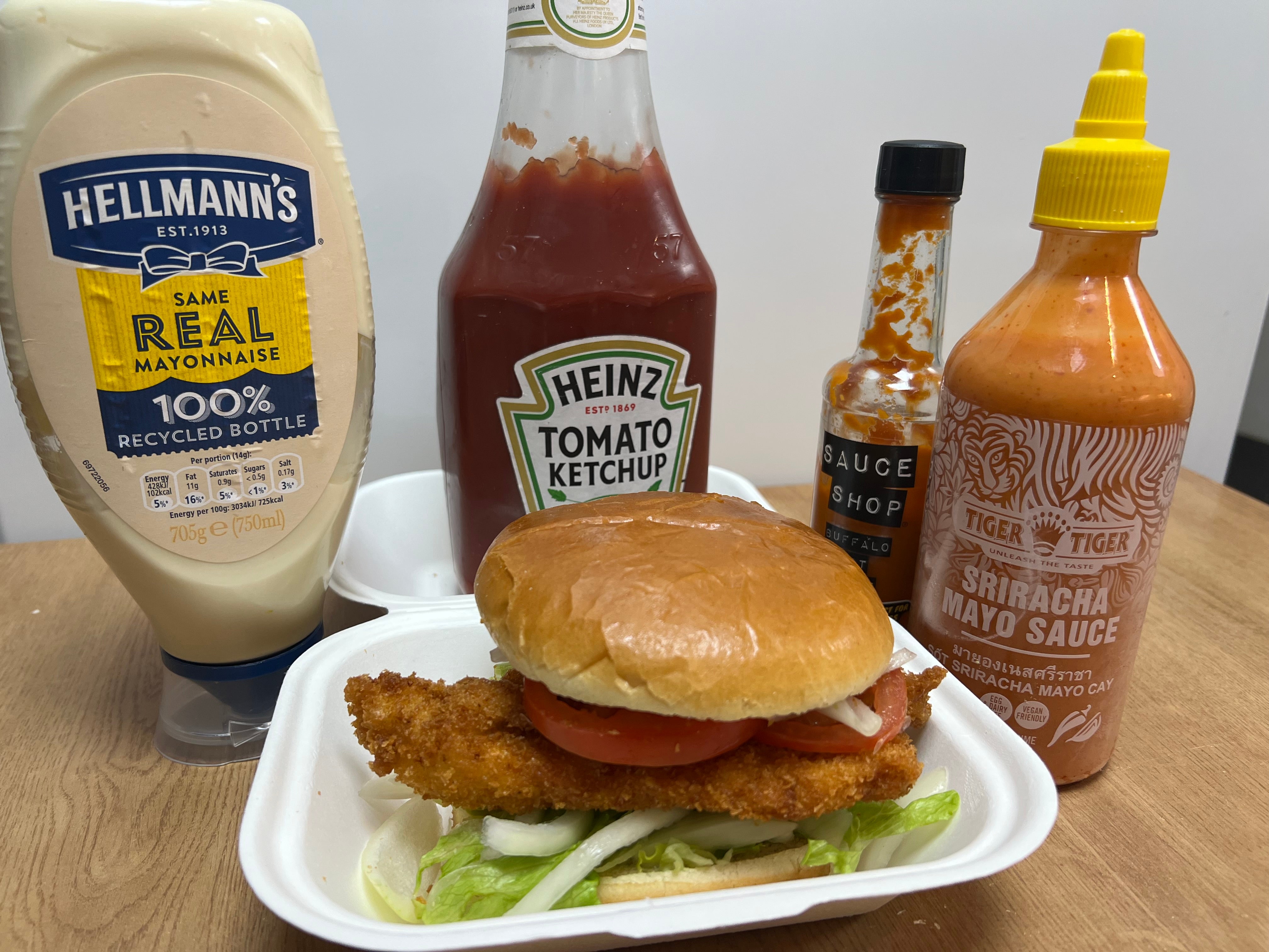 Volcano chicken Burger